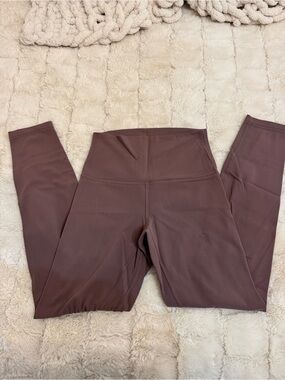 Lululemon High-Rise Leggings in Deep Mauve